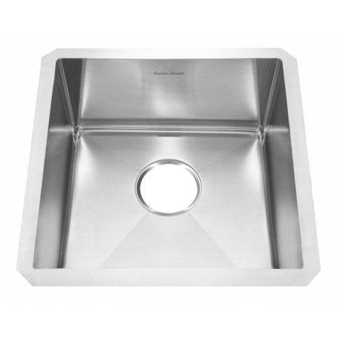 American Standard 12SB.171700.073 Prevoir Luxury Undermount 17-Inch Stainless Steel Single Bowl Kitchen Sink, Brushed Satin