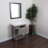 Great bellaterra home single sink gray wood vanity 27 5