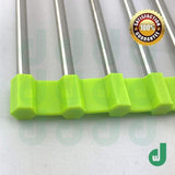 Organize with dw roll up drying rack stainless steel foldable over sink rack green silver kitchen safe neat clean flexible space saving free silicone spatula and brush set