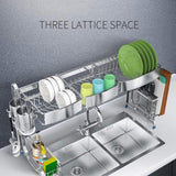 Shop for dish drainer rack holder 304 stainless steel kitchen racks pool drying dishes dishes storage supplies dish rack sink drain rack