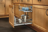 Explore rev a shelf 5wb2 0918 cr base cabinet pullout 2 tier wire basket reduced depth sink base accessories 9 w x 18 d inches