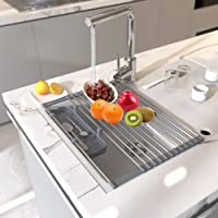 22.5"x12.7" Expandable Over The Sink Roll Up Dish Drying Rack only $7.49