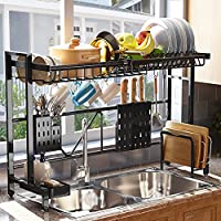 Over The Sink Width Adjustable Dish Drying Rack (Stainless Steel) only $29.99