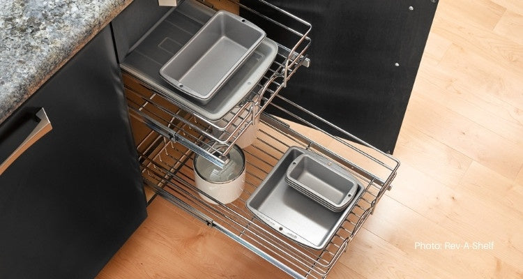 10 Awesome Ways to Add Pull Out Storage to Your Kitchen Cabinets