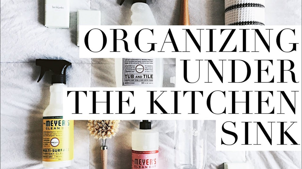 This is how I organize under my kitchen sink! I hope you find it helpful! I forgot to mention that the trash bags shown at the beginning were moved to a more ...