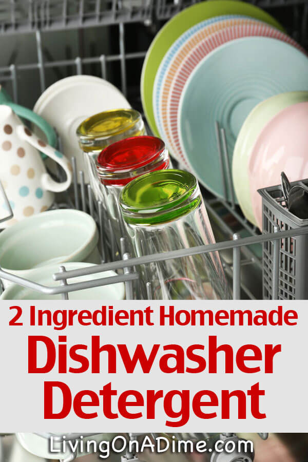Try this homemade dishwasher detergent recipe to save money and use these easy tips to help you get cleaner dishes and spend less time at the dishwasher!
