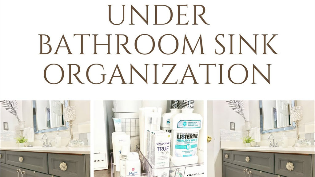 BATHROOM ORGANIZATION AND STORAGE IDEAS FOR UNDER A SINGLE SINK