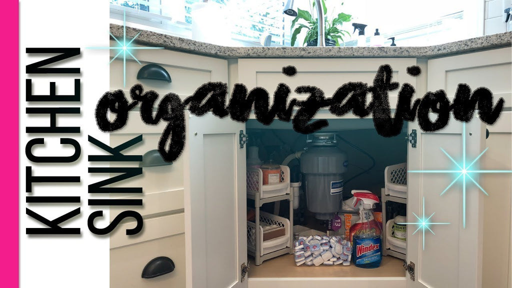 Come along with me as I organize my mess of a kitchen sink cabinet