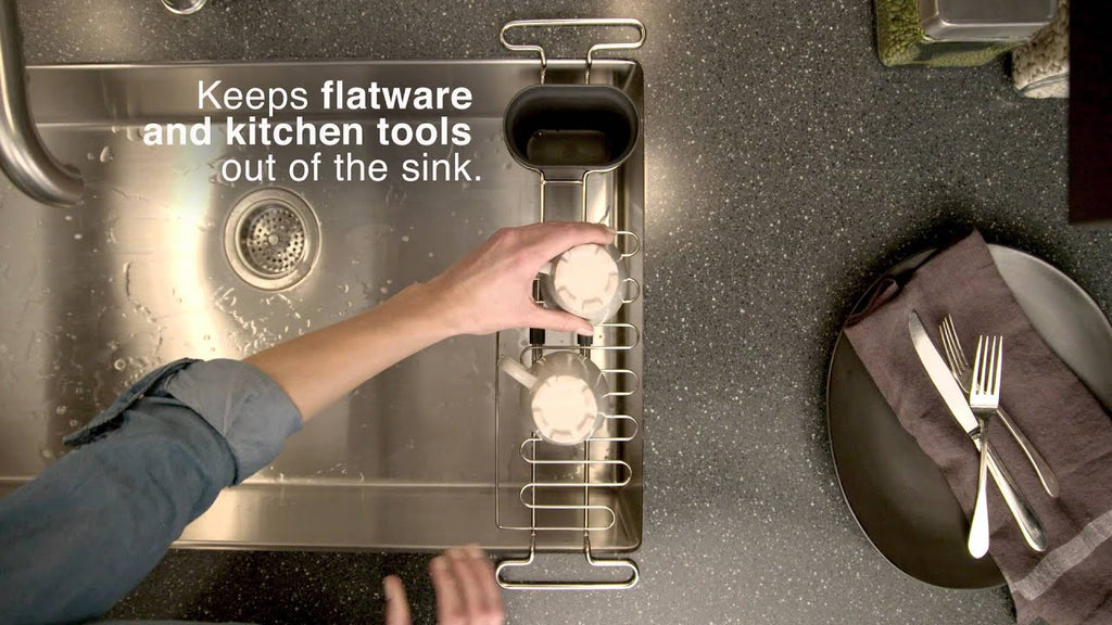 Keep your sink organized with the Kitchen Sink Utility Rack from KOHLER