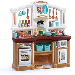 Amazon has this Step2 Large Plastic Play Kitchen with Realistic Lights & Sounds & 45-Pc Kitchen Accessories Set for ONLY $64.99 Shipped!!!