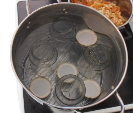 This easy step by step guide show how to sterilize glass jars for canning using three methods