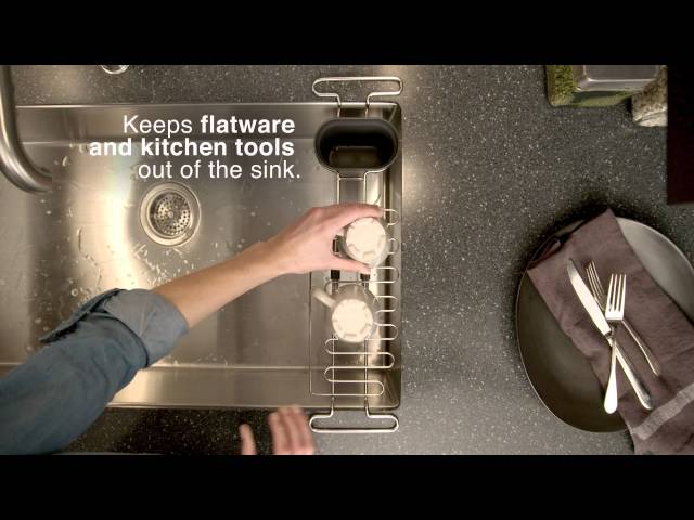 Keep your sink organized with the Kitchen Sink Utility Rack from KOHLER