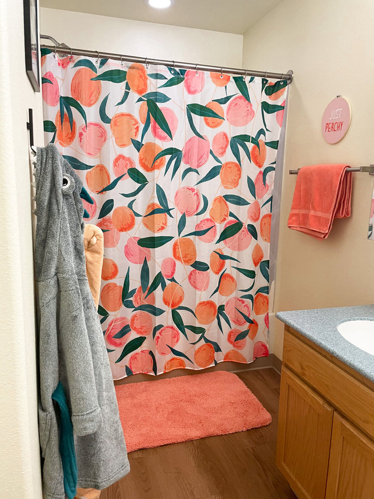 Peach Themed Bathroom Makeover | Under $100