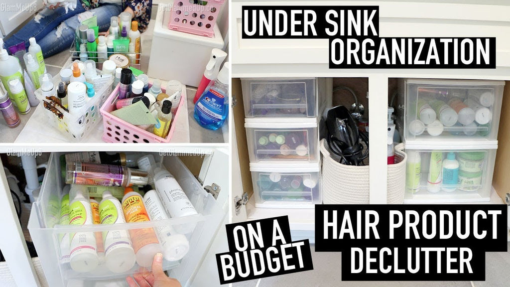 Learn how to organize under your bathroom sink on a budget maximize your bathroom vanity storage