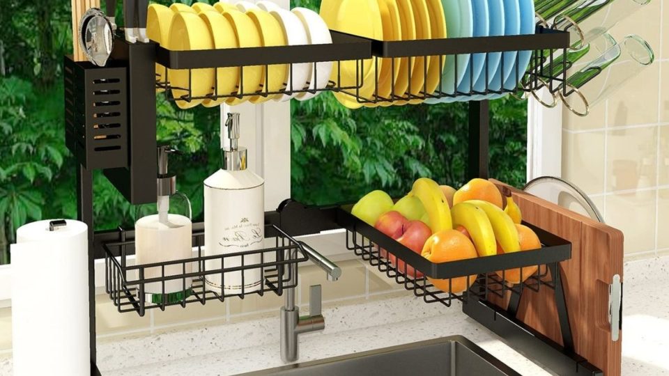 5 Kitchen Sink Organizers That Will Simplify Storing Your Sponge & Supplies