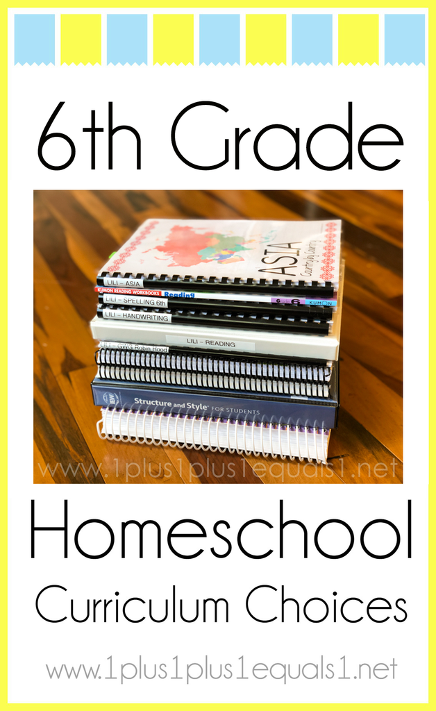 6th Grade Homeschool Curriculum Choices, Round 2