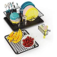 Set of 3: Dish Drying Rack + Sink Protector Mat + Kitchen Sink Caddy only $11.99