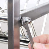 Great lpz stainless steel racks kitchen supplies tableware storage box storage rack kitchen sink drain dish rack rack lpzv size l52cmw26 4cmh46cm