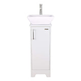 Explore u eway 13 inch white bathroom vanity and sink combo 1 5 gpm water save faucet solid brass pop up drain single small bathroom adjustable built in clapboard bt8w a7