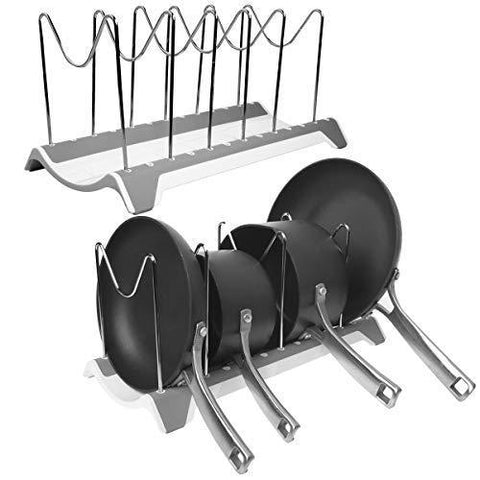 Selection domajax dish drying rack pot rack pots drying rack pot lid organizer for kitchen counter sink cabinet