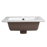 Save fresca allier 16 white integrated sink with countertop