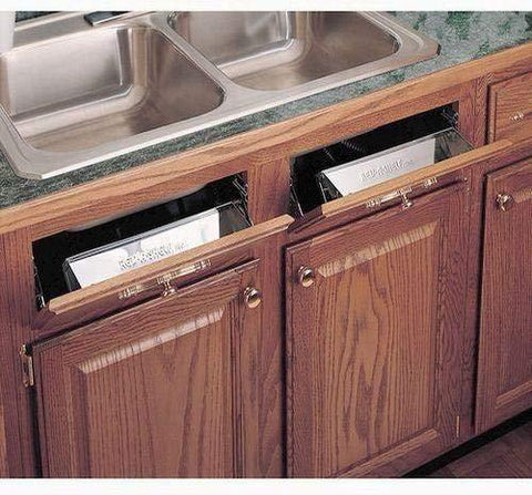 Storage rev a shelf 6581 series stainless steel sink front tray 11 5 w x 2 125 d x 3 h