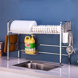 Kitchen tlmy stainless steel dish rack sink drain rack kitchen racks shelf