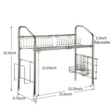 Results 1208s stainless steel over sink drying rack dish drainer rack kitchen organizer single groove single layer