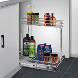 Latest secura pull out cabinet organizer professional kitchen and bathroom sink cabinet organizer with 2 tier sliding out shelves