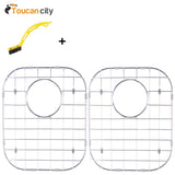 Buy toucan city tile and grout brush and glacier bay stainless steel sink grid fits 50 50 double bowl sink 32 1 4x18 1 2 set of 2 grid 5050 3118