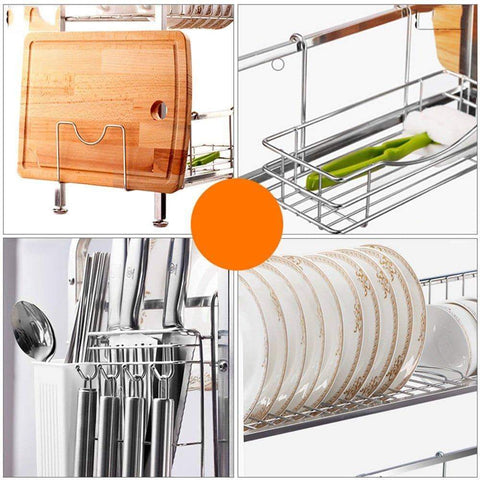 Great tlmy stainless steel dish rack sink drain rack kitchen racks shelf