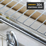 Select nice 1208s stainless steel over sink drying rack dish drainer rack kitchen organizer single groove single layer