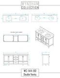 Related wyndham collection sheffield 80 inch double bathroom vanity in white white carrera marble countertop undermount oval sinks and no mirror